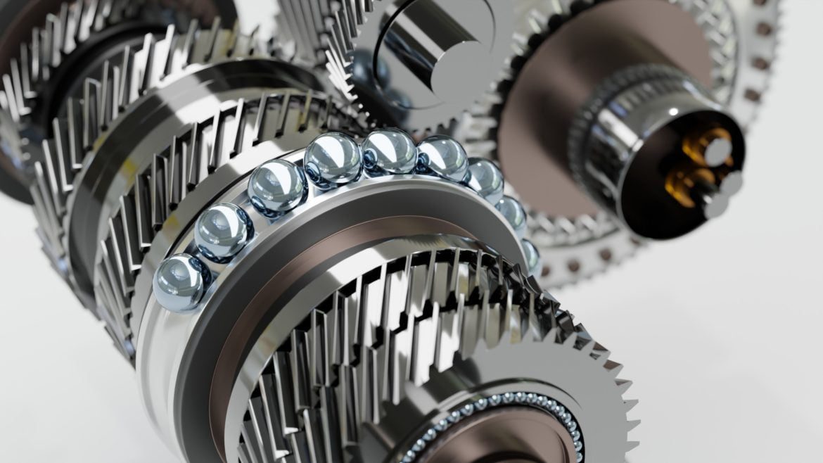 Poglądowe wizualizacje 3d przekładni