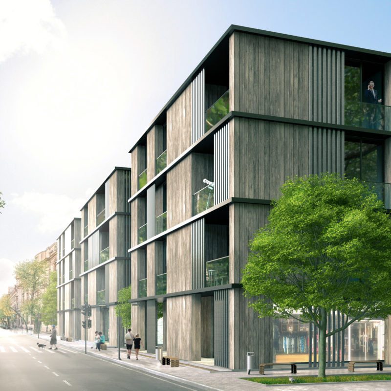 Wizualizacja 3d budynku wielorodzinnego