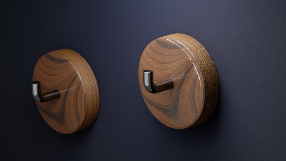 Produktowa wizualizacja 3d wieszaka