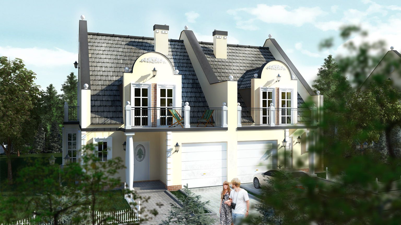 Wizualizacja bliźniaka 3d