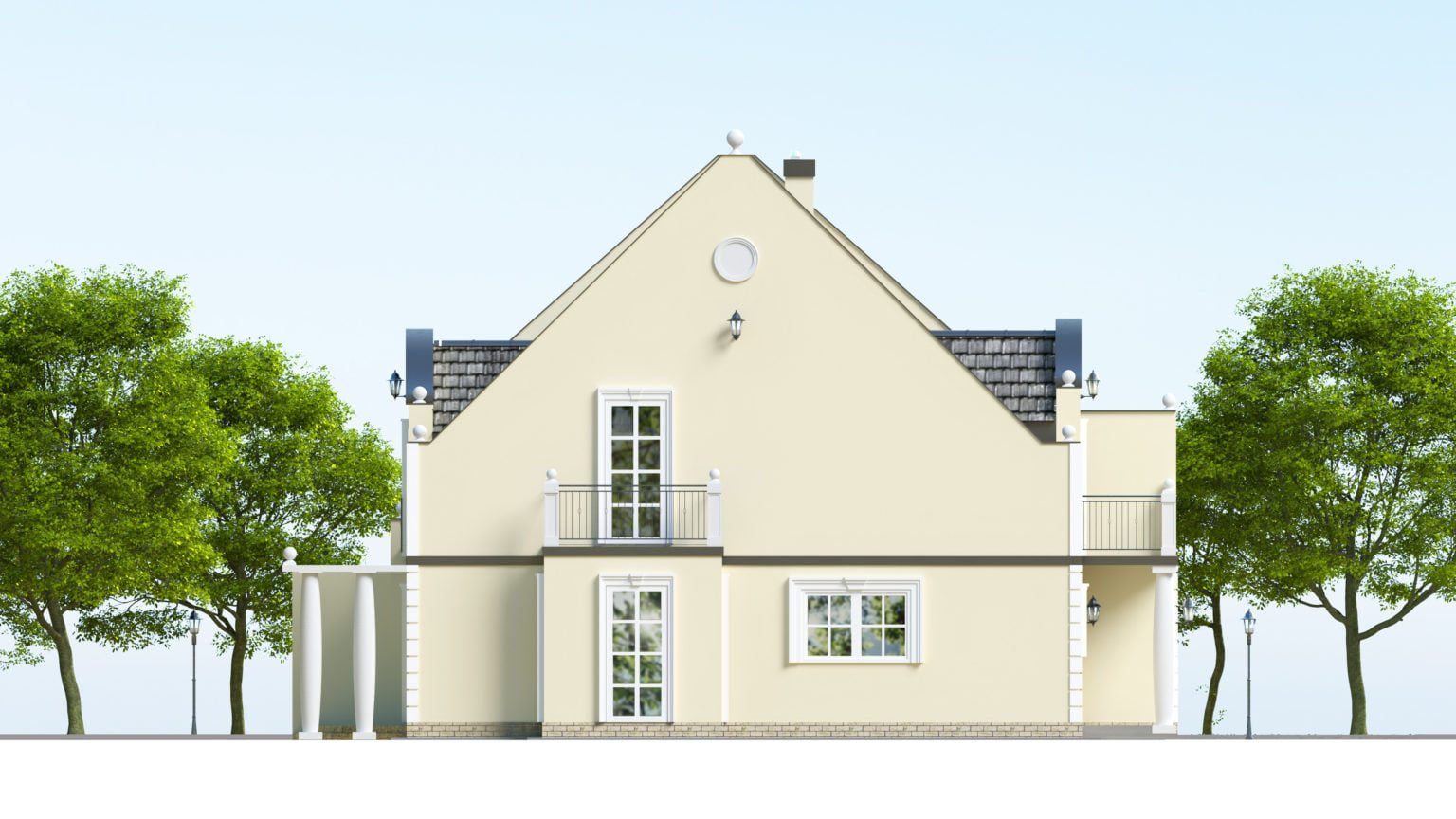 Wizualizacja elewacji 3d