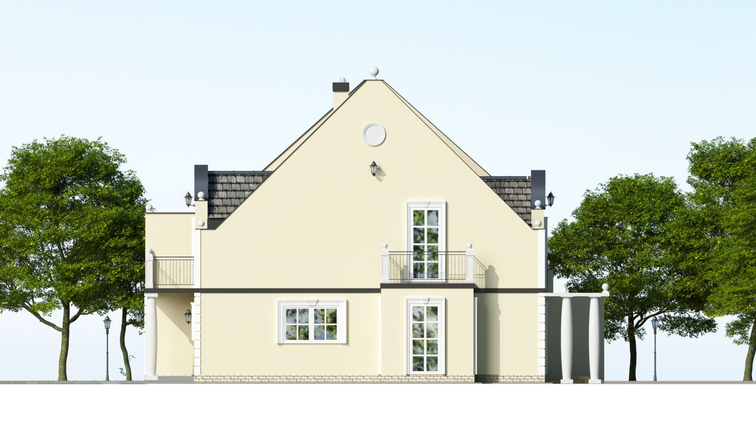 Wizualizacja elewacji 3d