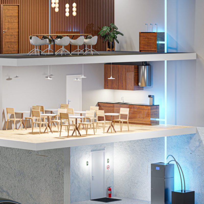 Wizualizacja 3d przekroju budynku