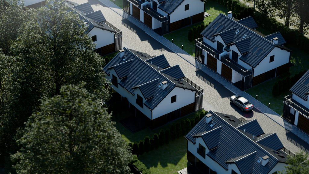 Wizualizacja 3d z lotu ptaka