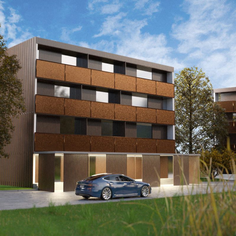 Wizualizacja 3d budynku wielorodzinnego