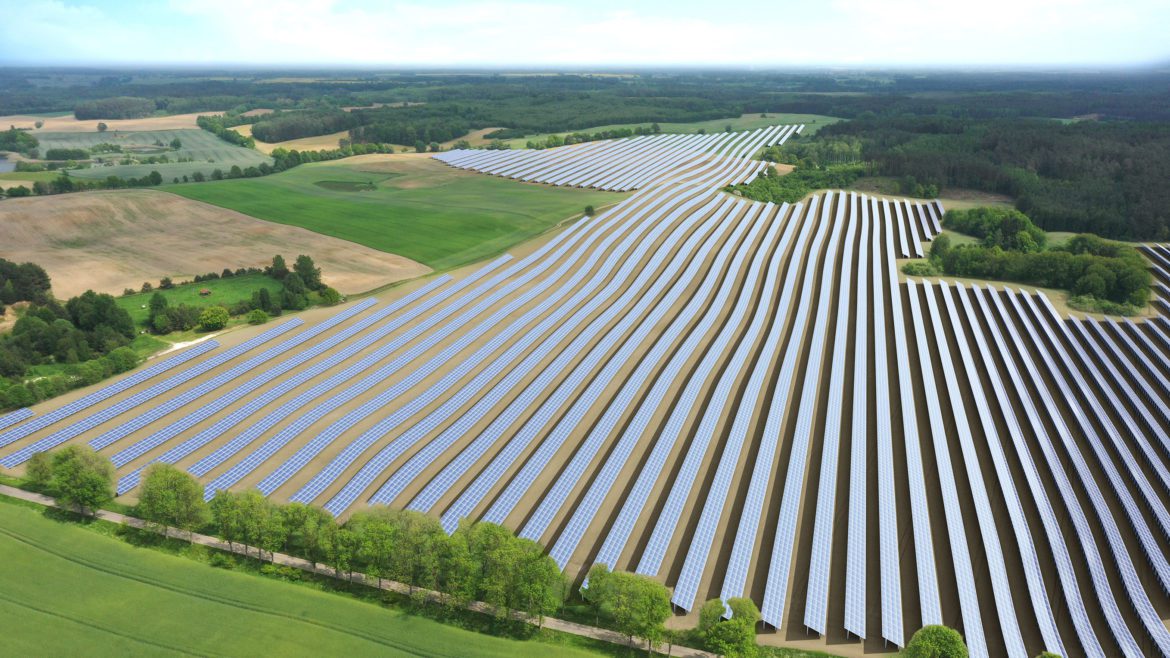 Wizualizacje 3d elektrowni fotowoltaicznej