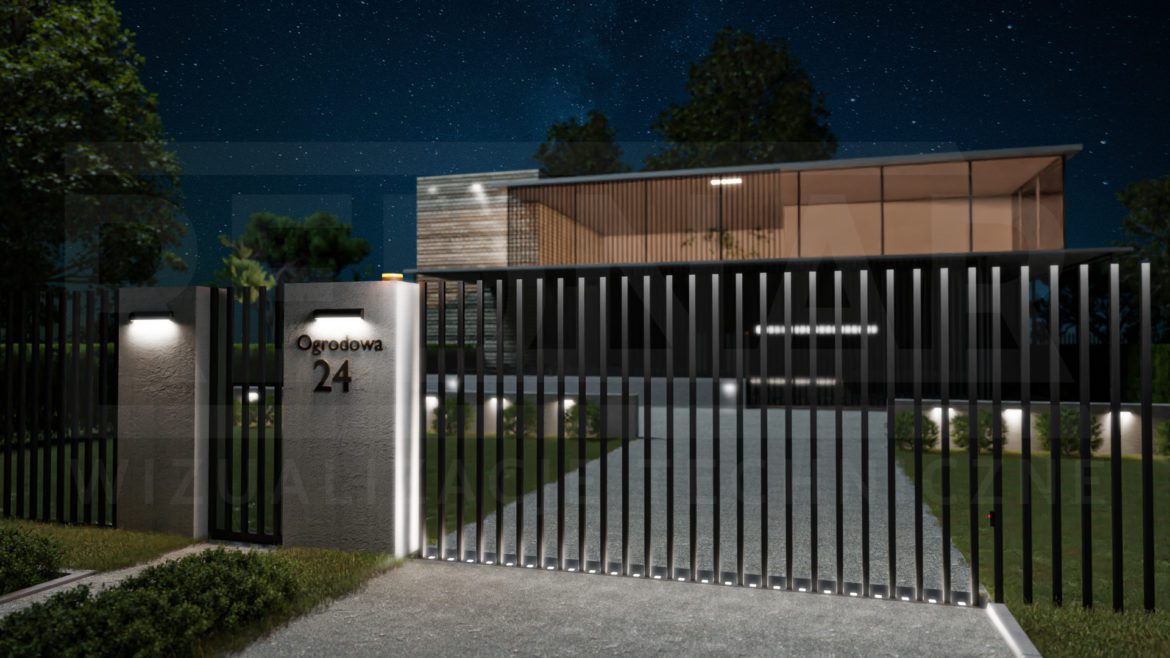 Wizualizacje 3d nowoczesnych bram