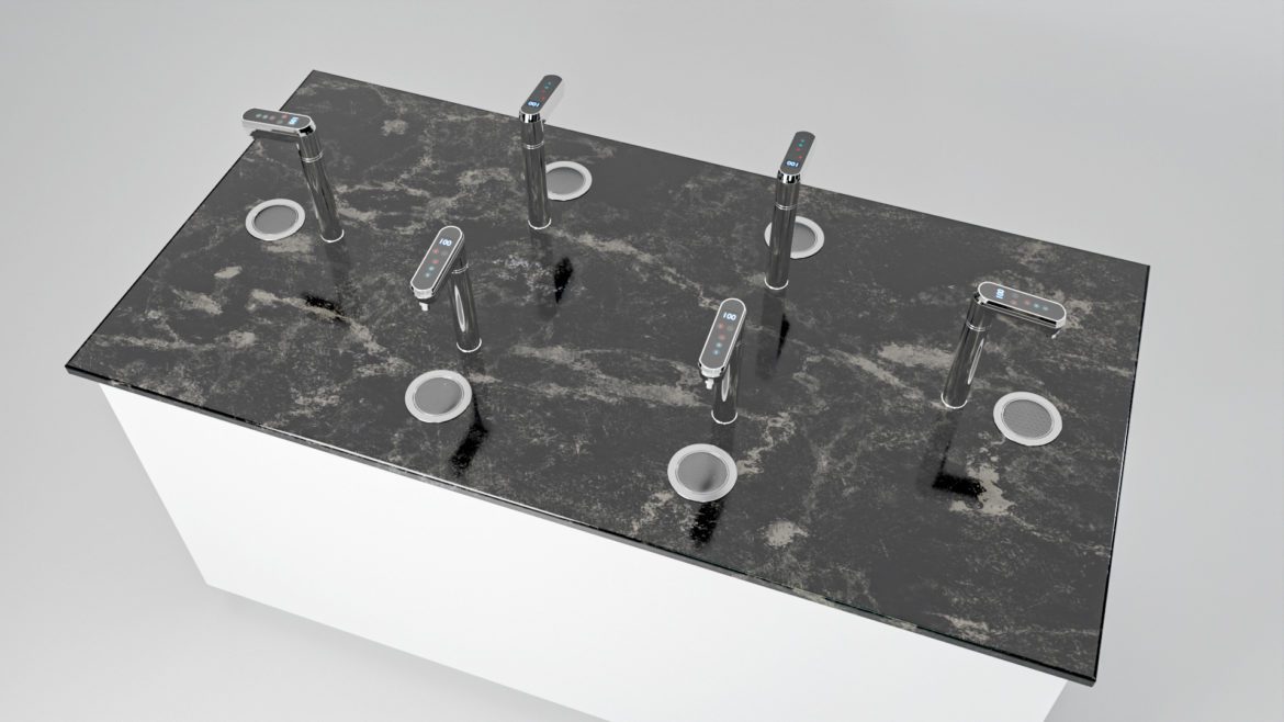 Wizualizacje 3d dystrybutora wody