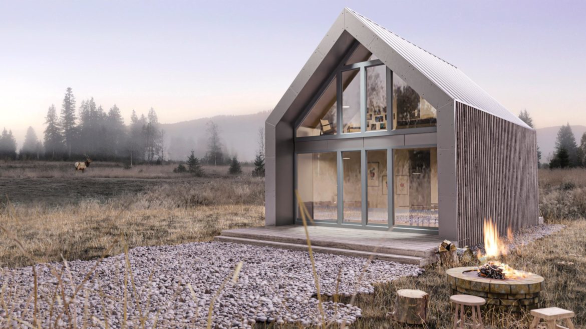 Wizualizacja 3d domu letniskowego