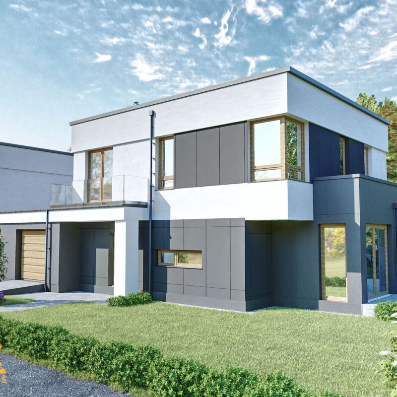 Wizualizacje 3d osiedla domów jednorodzinnych
